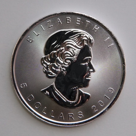 Zdjęcie Srebrny Kanadyjski Liść Klonowy 1oz 2019 numer 1