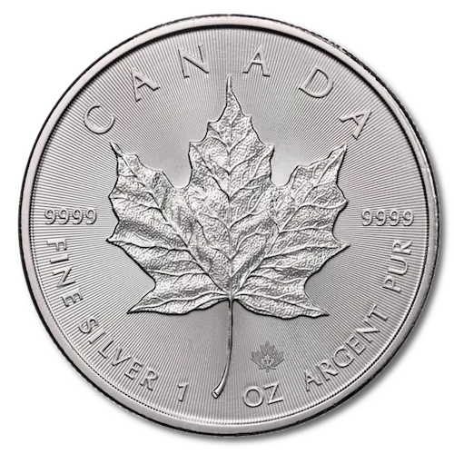 Zdjęcie przodu monety Kanadyjski Liść Klonowy